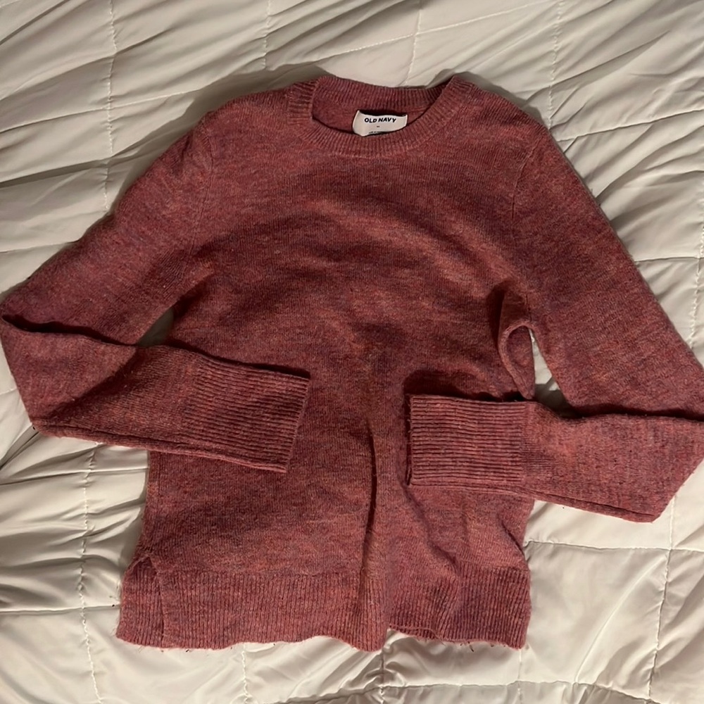 pink old navy sweater